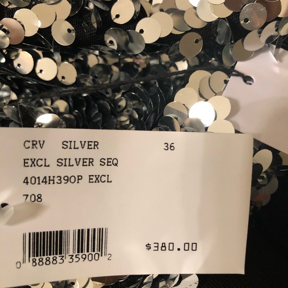 Carven one shoulder sequin top - Picture 3 of 4